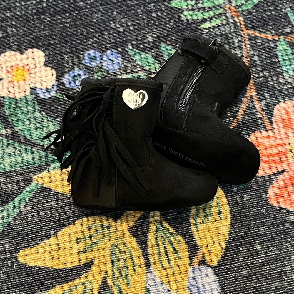 Stuart Weitzman baby suede boots, size 1